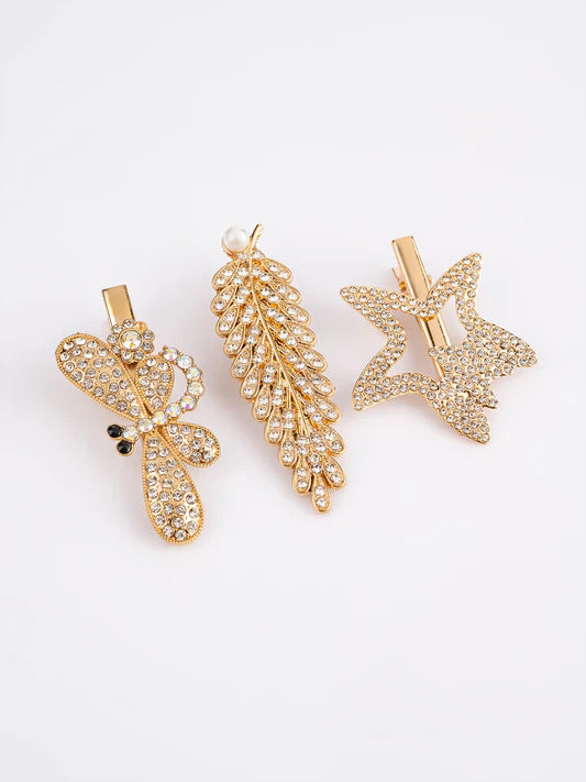 Embellished Hair Clip Set